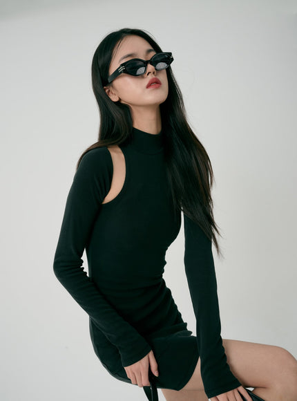 Bolero And Sleeveless Mini Dress Set ID07