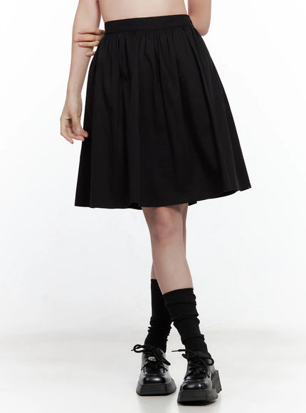 classic-black-midi-skirt / Black