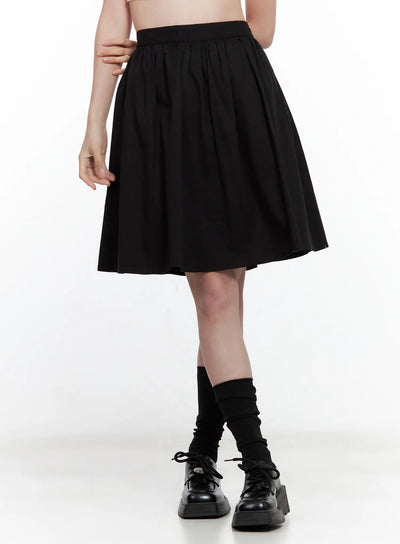 classic-black-midi-skirt / Black