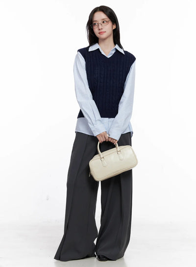classic-v-neck-sweater-co522 / Dark blue