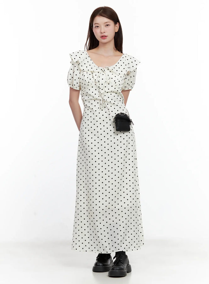 vintage-inspired-polka-dot-dress / White
