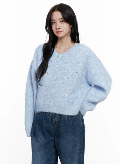 cozy-knit-cardigan-and-tank-top-set-co523 / Light blue