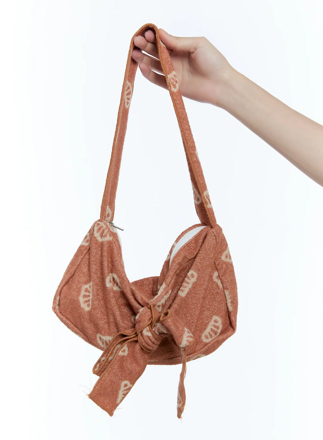 cute-pastry-ribbon-shoulder-bag-cu526 / Scarlet