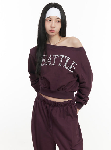 soft-cotton-graphic-cropped-sweatshirt-cf514 / Dark purple