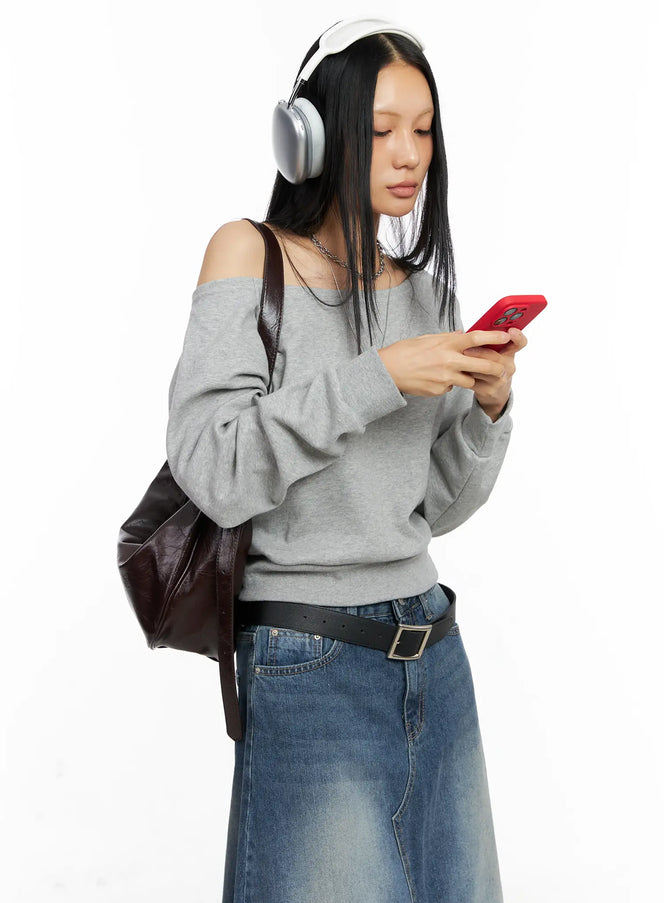 casual-boat-neck-sweatshirt-co529 / Gray