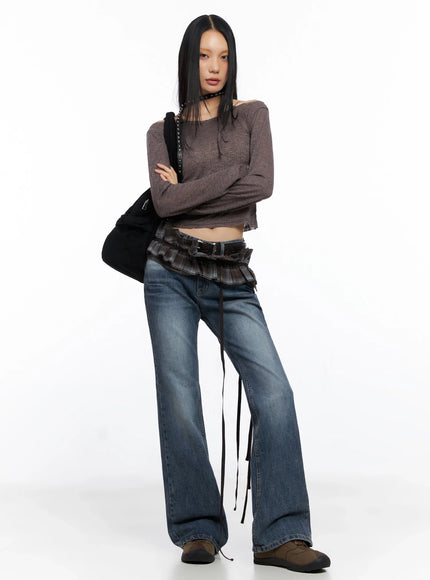 plaid-layered-wrap-mini-skirt-co516