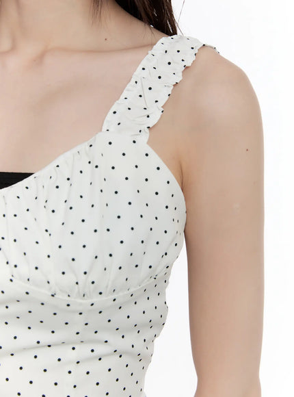 polka-dot-front-tie-tank-cl507