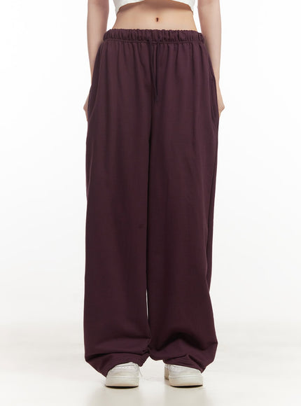 soft-cotton-graphic-sweatpants-cf514 / Dark purple