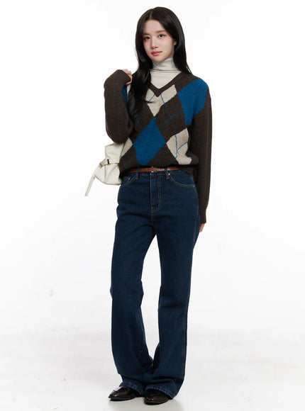 casual-argyle-long-sleeve-knit-co522