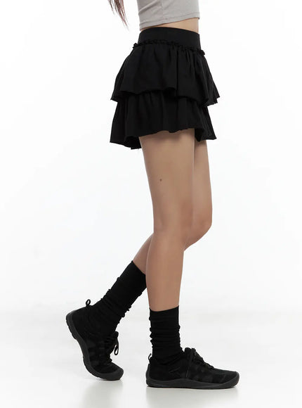 tiered-ruffle-mini-skirt-cl508