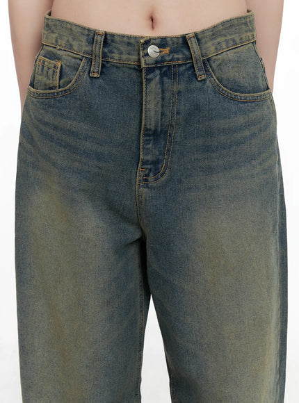 Shelby Vintage Washed Wide-Leg Jeans CO520