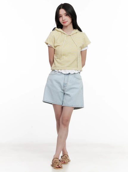 Ruffle Scoop-Neck Top CL516