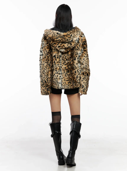 Oversized Faux Fur Jacket CO529