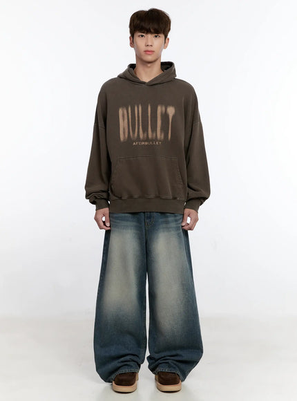 Men's Vintage Wash Baggy Jeans IS529