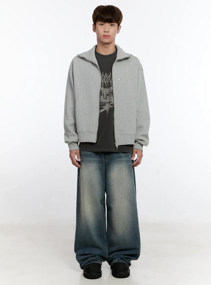 Men's Classic Two-Way Zip-Up Jacket IS529