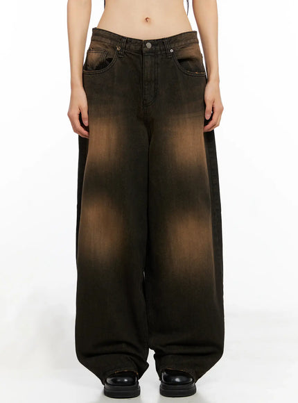 Analia Washed Wide-Leg Jeans CO529