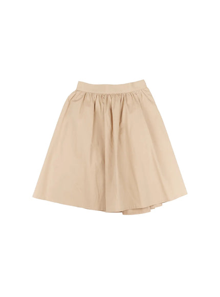 classic-black-midi-skirt / Beige