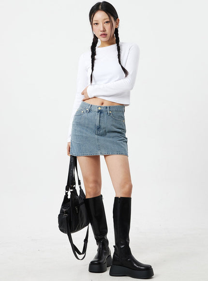 Denim Mini Skirt CM327
