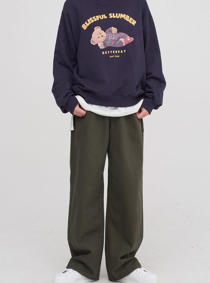 Sleeping Bear Print Sweatshirt