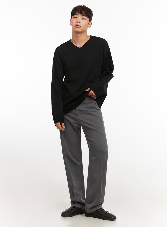 Men's Straight-Leg Slacks Pants IF517