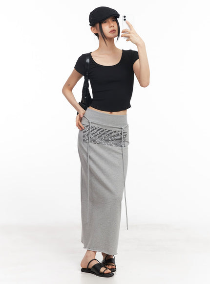 drawstring-script-maxi-sweatskirt-cy528