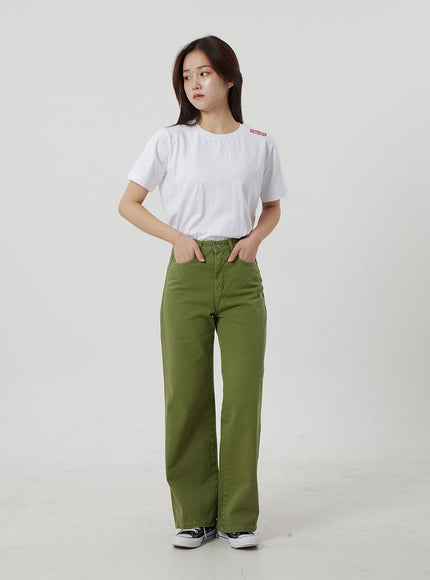 Straight Leg Pants OF306