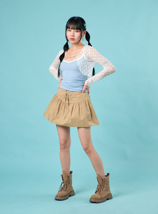 lace-up-mini-skirt-ij430