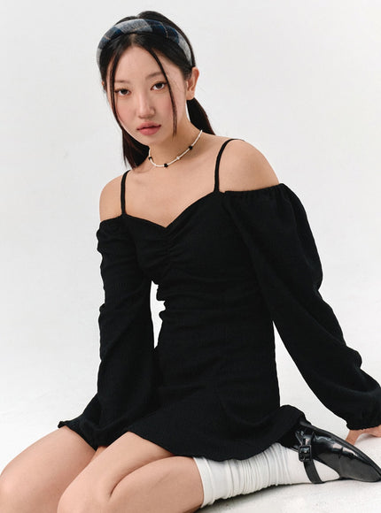 off-shoulder-shirred-mini-dress-is301