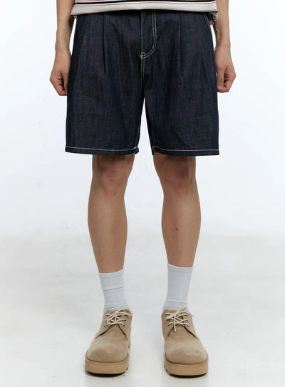 mens-pleated-denim-jorts-il517