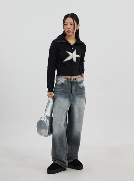 Baggy Low-Rise Jeans Unisex CJ326