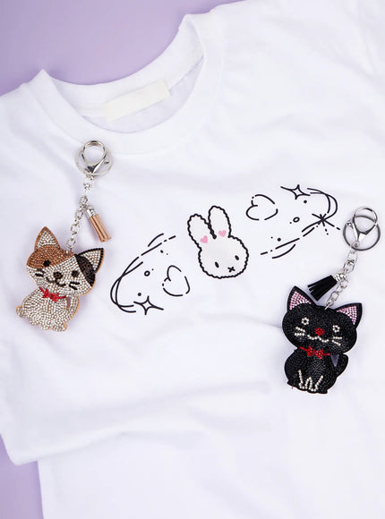 colorful-rhinestone-ribbon-character-keychain-ia524