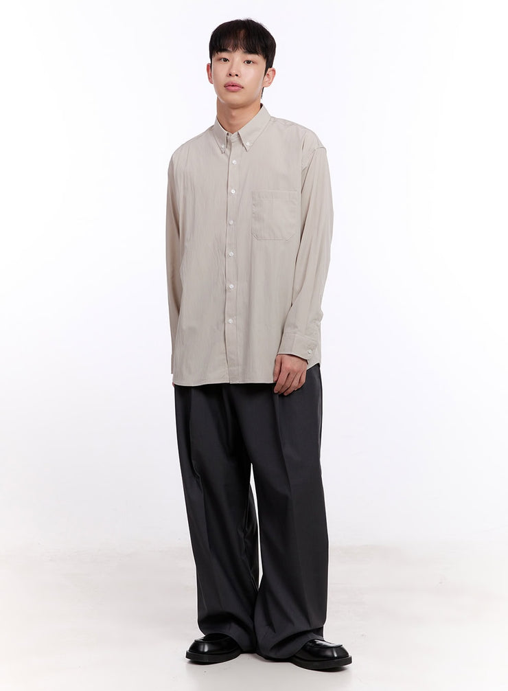 Men's Balloon-Fit Pintuck Trousers IM512