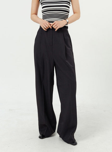 Wide Leg Tailored Pants OM309