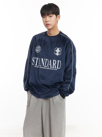 Men's Velvet Graphic Sweatshirt IM528