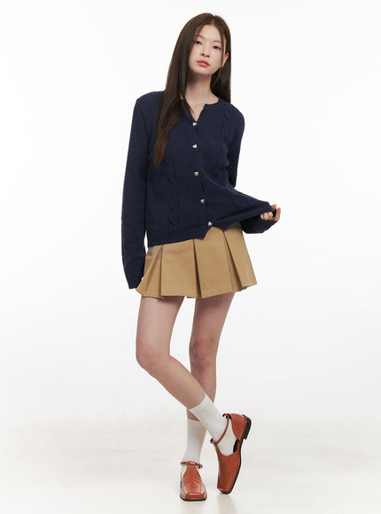 Classic Pleated Mini Skirt IF505