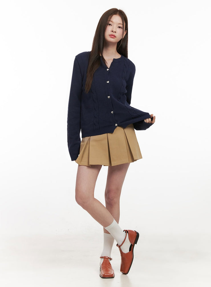 Classic Pleated Mini Skirt IF505