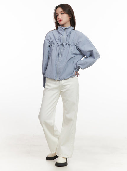 Fleece-Lined Cotton Straight-Leg Trousers CJ515