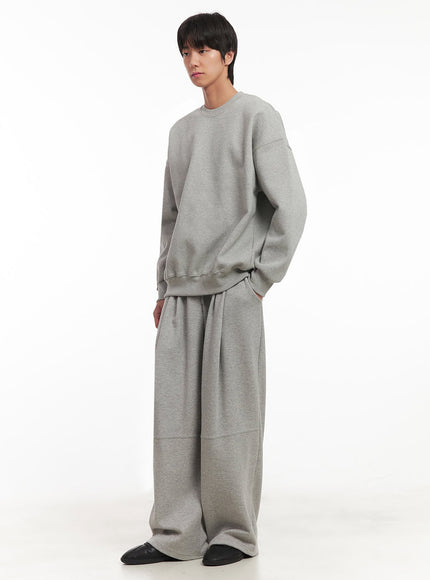 Men's Pintuck Wide-Leg Sweatpants IA510