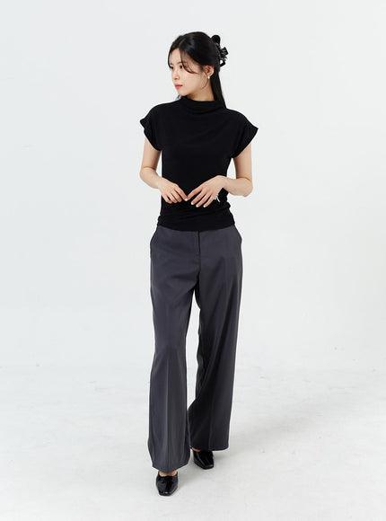 Wide Leg Tailored Pants OM320