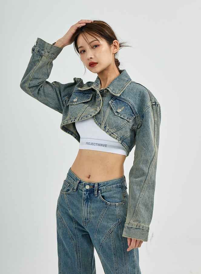 Silvia Washing Jeans Jacket CS27