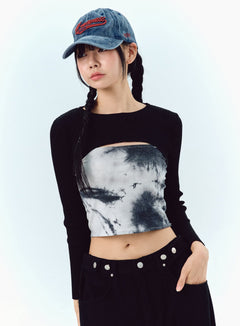 graphic-bolero-tube-top-set-ig311