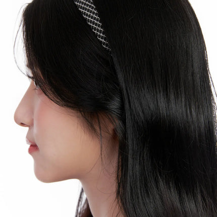 plaid-tweed-headband-cl516 / Beige