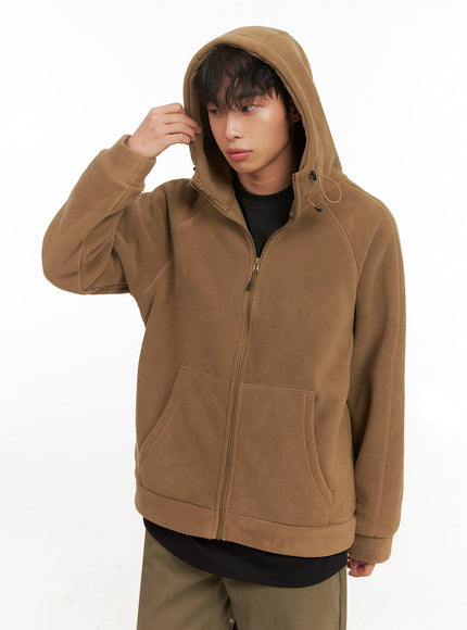 mens-urban-hooded-zip-up-jacket-id431 / Beige