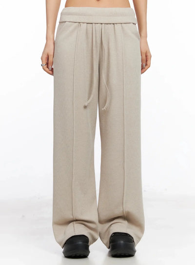 casual-wide-leg-sweatpants-ia507 / Beige