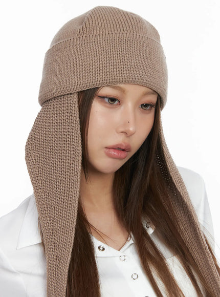 cozy-earflap-beanie-cj513 / Beige