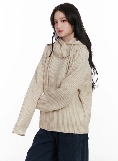 knit-balaclava-and-sweater-set-cn526 / Beige