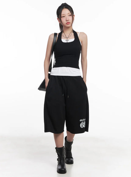 cropped-halter-top-cu517 / Black