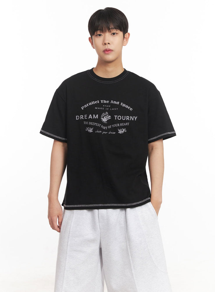 Men's Graphic Stitched T-Shirt IM528