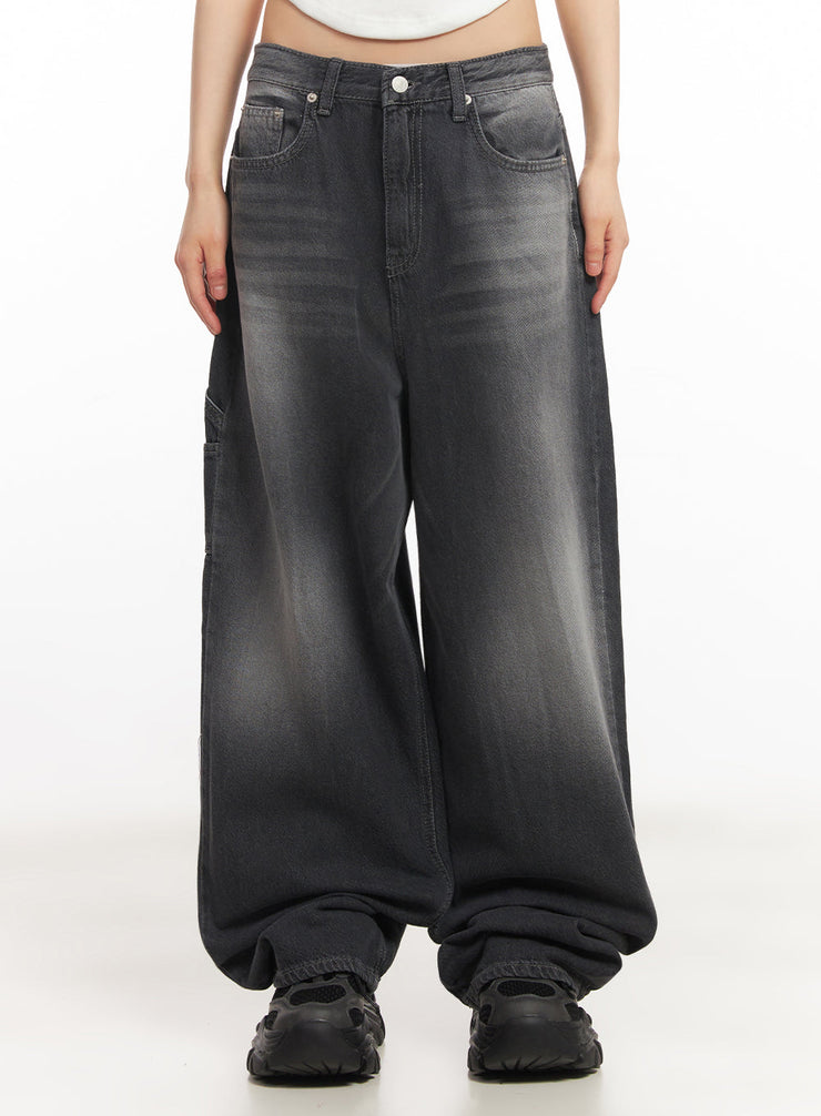 mariana-washed-wide-leg-jeans-ia528 / Black