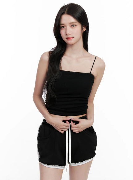 basic-straight-neck-tank-cl516 / Black